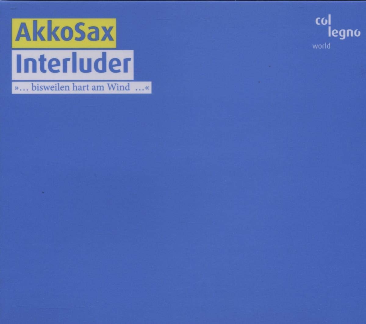 COL30002 Akkosax Haider: Interluder CD COL30002 NEW