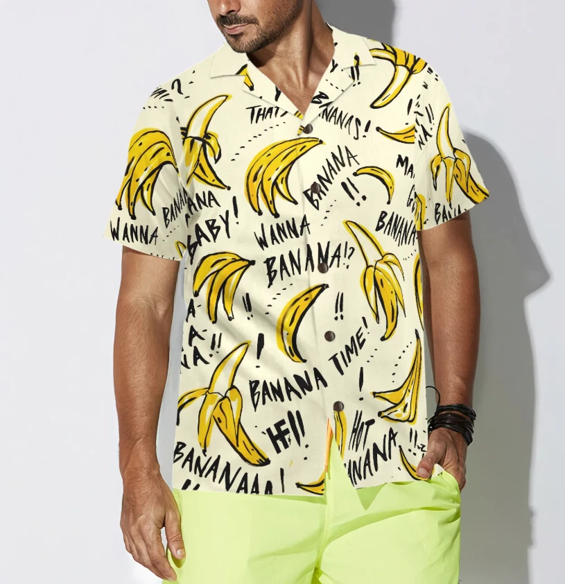 Banana Quote Shirt For Men Hawaiian Shirt