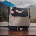 Petunia Pickle Bottom Pivot Pack Insulated Zip Diaper Bag Backpack (Black/Sand)