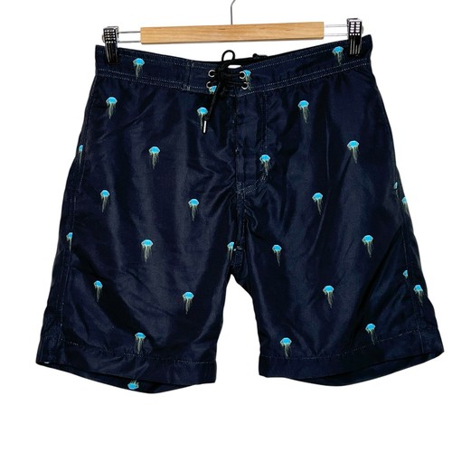 John Elliott Board Shorts Jellyfish Mens Size 1 Small Swim Trunks Tropical Beach