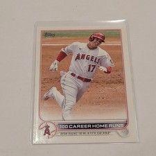 2022 Topps Update Series #US92 100 Career Home Runs Shohei Ohtani Checklist