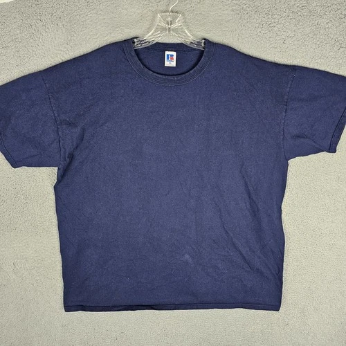 Vintage 90s Russell Athletic T-Shirt Mens 2XL Classic Short Sleeve Crew Neck USA