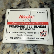 100PC #11 Blades for x-acto Knife Replacement Light Duty hobbico