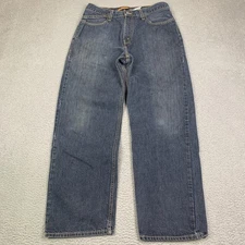 Vtg Levi's SilverTab Low And Loose Baggy Jeans 32x32 Striped Denim y2k Skate VTG