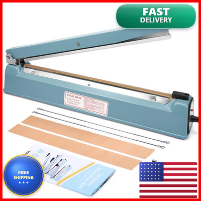 Metronic Impulse Sealer 16 Inch Manual Heat Sealer Machine For Plastic Bags