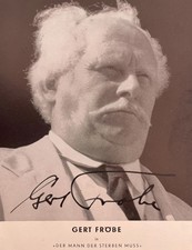 Gerd Fr&ouml;be Schauspieler Originalautogramm