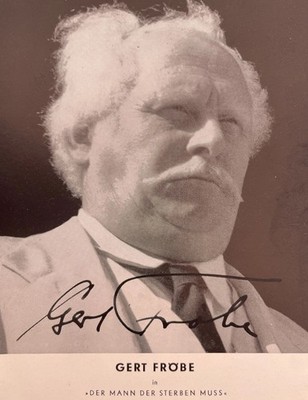 Gerd Fröbe Schauspieler Originalautogramm
