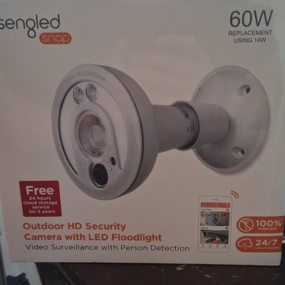 Premium Outdoor HD Security Camera with LED Floodlight and Wi-Fi - Brand New.