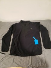Columbia Men's Sequoia Grove Half Zip Fleece Black Large NWT