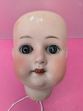 4x9.25x5" Antique German Bisque Doll Head Marked MOA 200 BL Sleep Eyes #X