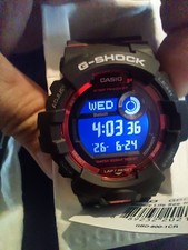 Casio G Shock Move GD-800-1 Black/red Dial Black Resin Band