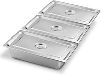 Bordeag 3-Teilig Panier-Set Aus Edelstahl BehäLter 1/3 Schale Zum Panieren