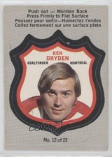 1972-73 O-Pee-Chee Player's Crests Ken Dryden #12 HOF 1ct0
