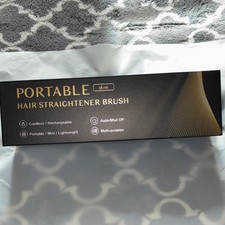 iHair Cordless Mini Straightening Brush, Rechargeable, 4 Settings, 392 F