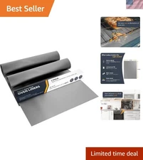 2 Pack Large Non-Stick Oven Liners (17”x25”) - BPA & PFOA Free Kitchen Must-Have