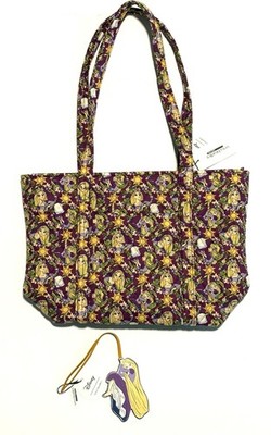 Vera Bradley Rapunzel Climbing Ivy Small Vera Tote Bag Charm Set NWT EXACT