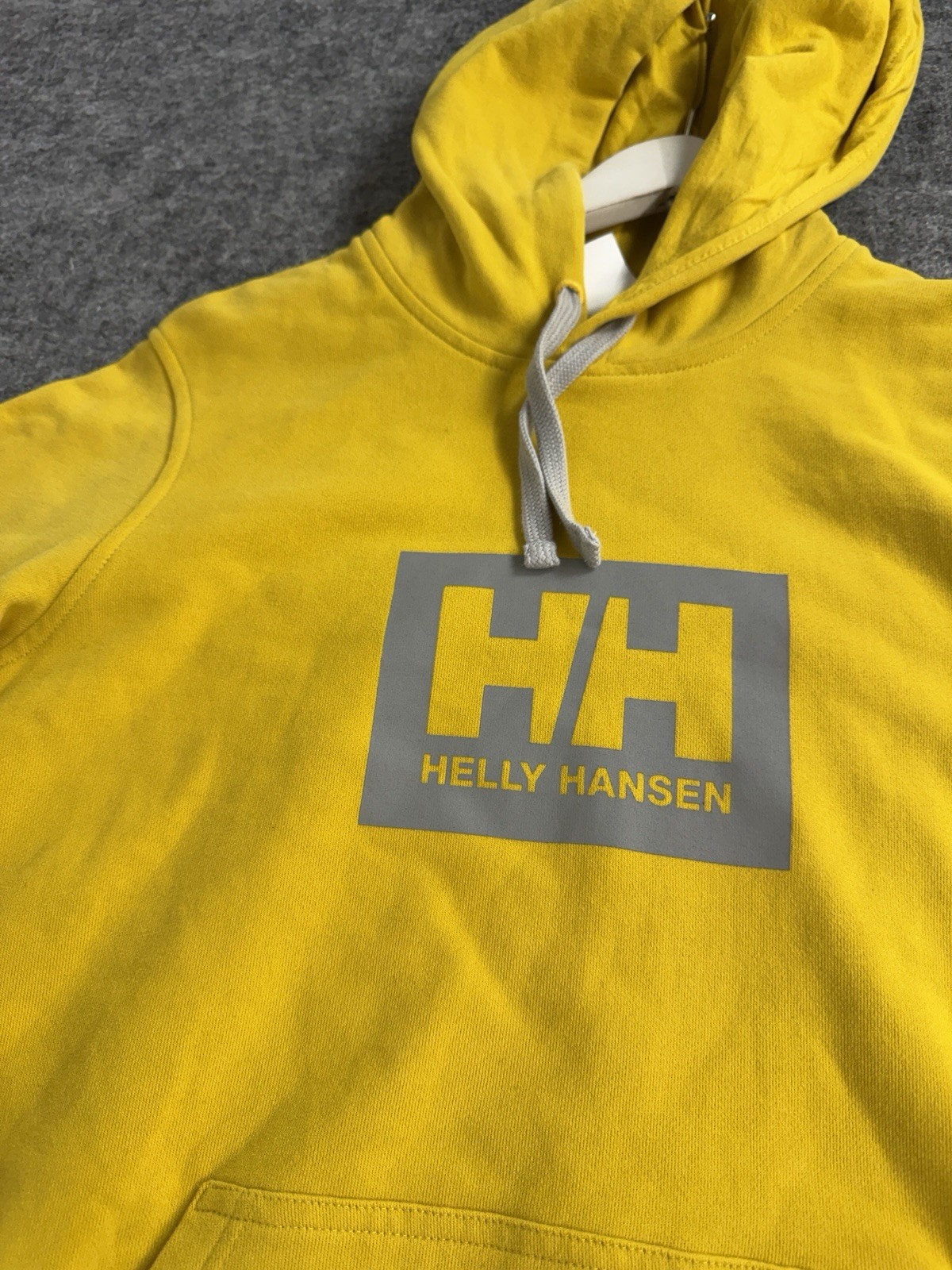 Helly Hansen Hoodie Mens Medium Sweatshirt Pullover Unisex Mustard N162 image 2