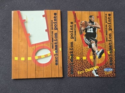 Fleer Ultra Tim Duncan Spurs 1998-99 Exclamation Points #2 of 15 EP 2/15 Rare