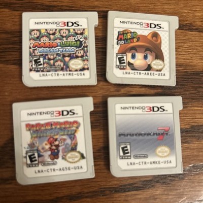 Nintendo 3DS Mario Game Lot Of 4 Dream Team Sticker Star Mario Kart 7 3D Land