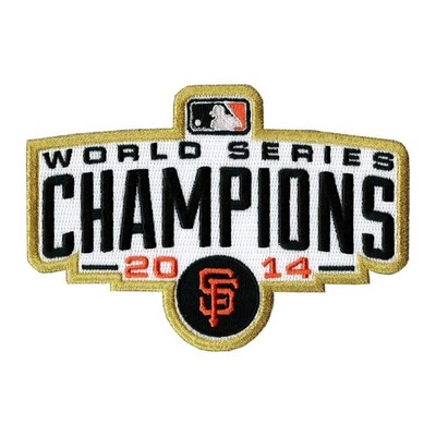 2014 San Francisco Giants Ring Ceremony Champions Gold Jersey Sleeve MLB Patch