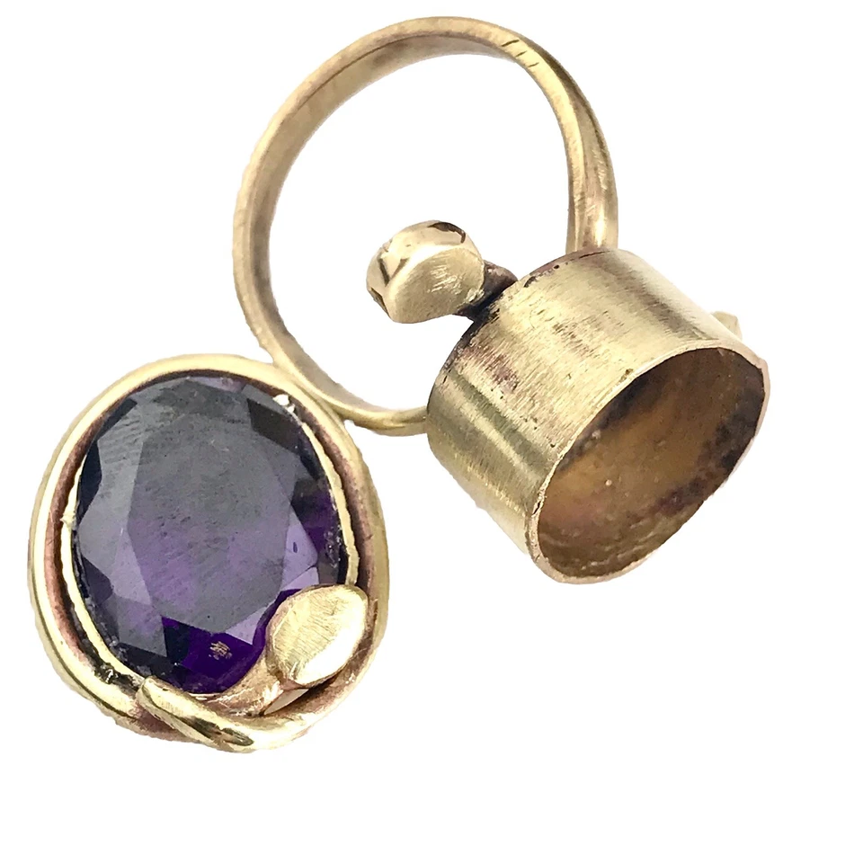 Anel medalhão Memento Mori/veneno/guarda - Imagem 3 de 4