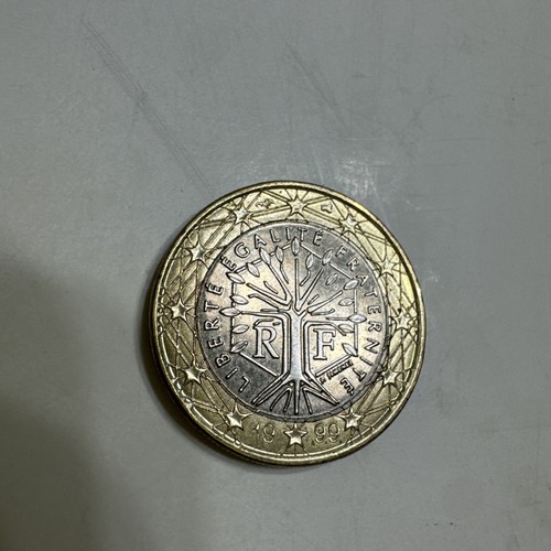 1999 1 Euro Coin Bi Metallic Tree Of Life France RF Money Coin, Sold as is - Picture 2 of 8