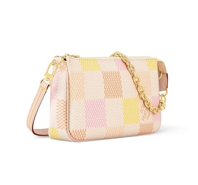 Louis Vuitton Pochette Accessoir Bag N40642 Damier Pink Shoulder