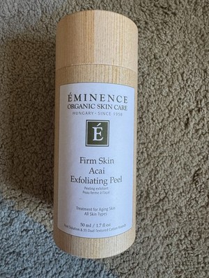 Eminence Organic Firm Skin Acai Exfoliating Peel 50ml & 35 Cotton Rounds