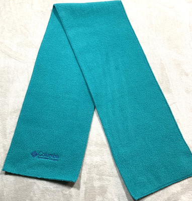 Winter Scarf Columbia Sportswear Company Fleece Teal-Aqua Blue 9.5''x55''