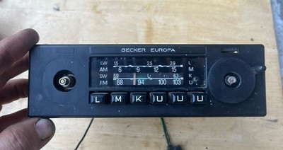 ORIGINAL BECKER EUROPA 463 MERCEDES BENZ W123 AM FM RADIO 240D 300D