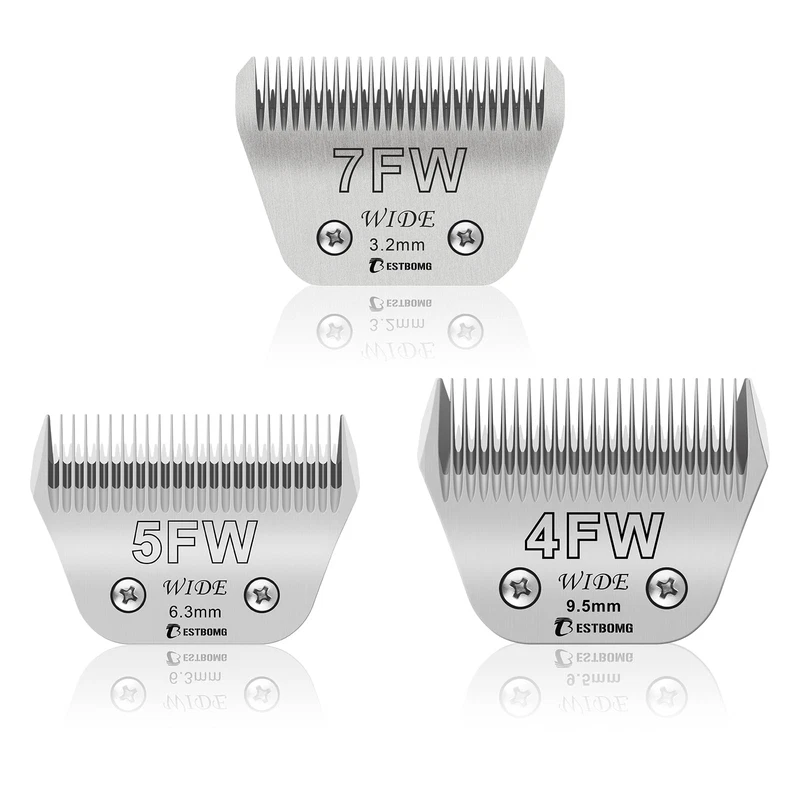 Bestbomg Size 7Fw5Fw4Fw Wide Detachable Pet Dog Grooming Blades-Cutting Length