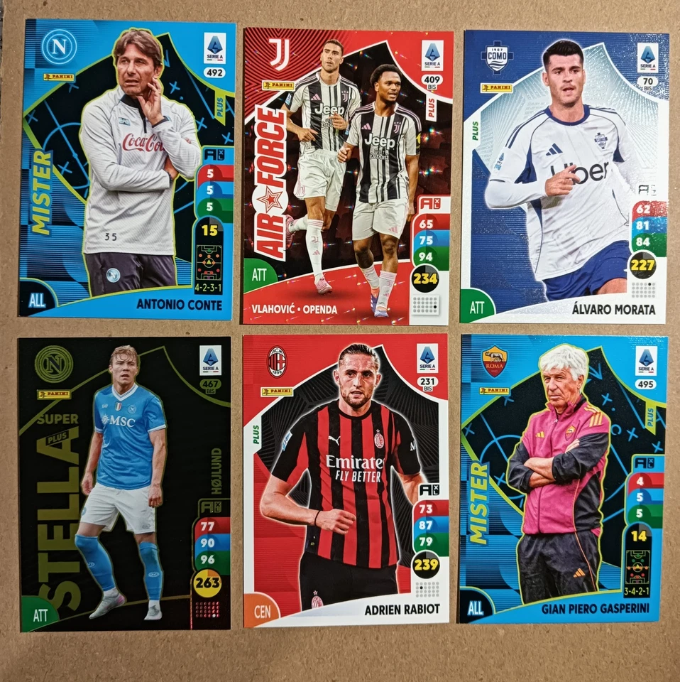 CARDS-BIS PLUS-ALLENATORI-MANCOLISTA ADRENALYN XL 2025-2026 PANINI