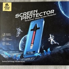 MAGIC JOHN 2 Pack Clear Tempered Glass Screen Protector iPhone 16 Pro Max