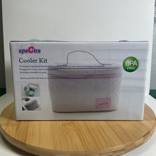Spectra Pink White Breast Milk Insulated Cooler Kit Bottles Ice Pack MM011565