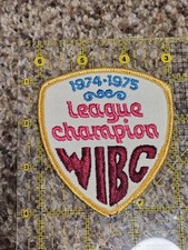 Vintage 1974-75 WIBC LEAGUE CHAMPION PATCH -WOMEN'S INT. BOWLING CONGRESS- 