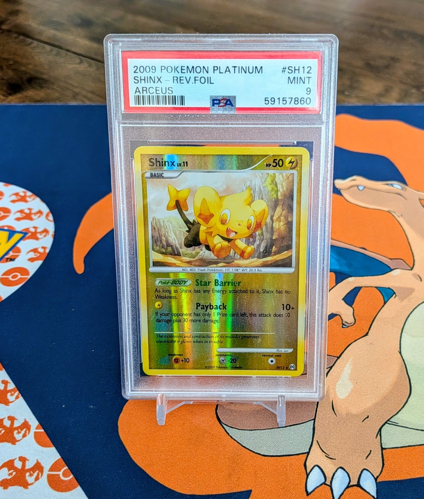 Shinx - Reverse Foil #SH12 PSA 9 2009 Pokemon Platinum ARCEUS