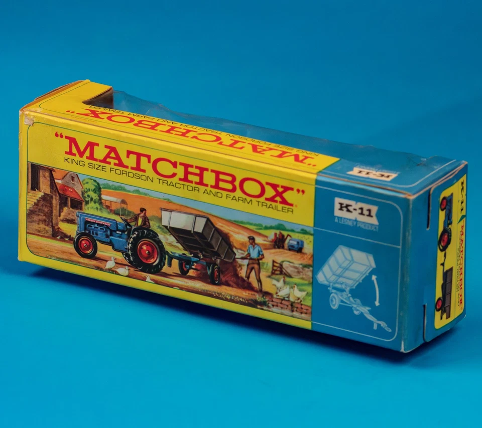 Matchbox Kings / K-11 A4 / Fordson Tractor and Farm Trailer / 1963 / MIB / Clean - Image 2 of 4