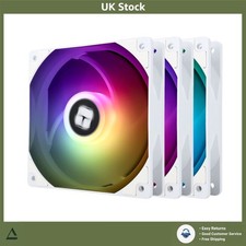 Silent ARGB PWM PC Case Fan Cooler S-FDB Bearing 120mm 3 Pack