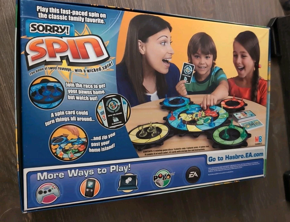 Sorry Spin Board Game 2009 By Hasbro - Image 2 of 4