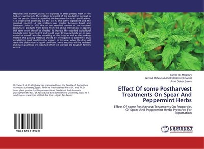 Effect Of some Postharvest Treatments On Spear And Peppermint Herbs Tamer El-Mog