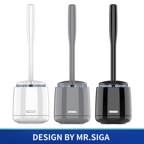 Toilet Bowl Brush and Holder, Premium Quality, with Solid Handle and Durable ... - Picture 2 of 6