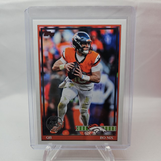 2026 Topps Flagship Football Bo Nix 35th Anniversary #91TF-31 Denver Broncos NFL