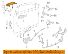 GM OEM 16-24 Bolt EV Front Door Lock Hardware-Handle, Outside 13509606