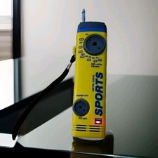 Vtg 1990s Sports AM/FM Pocket Pin Radio Hand Strap Suntone Tested