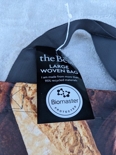 Morrisons LAS MEJORES bolsas de compras premium para toda la vida Rojo Fresa TEJIDAS NUEVAS - Imagen 7 de 19