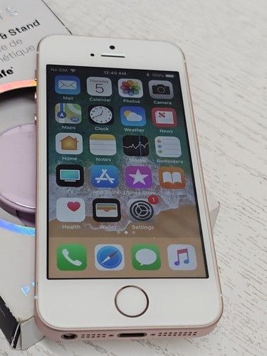 ✨️ Apple iPhone SE 32GB Rose Gold (Unlocked)‼️SOLD AS SHOWN /NO BOX/GREAT - Picture 2 of 10