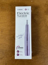 COSLUS Electric Nail Drill File Professional: for Acrylic Gel Dip Dark Purple 