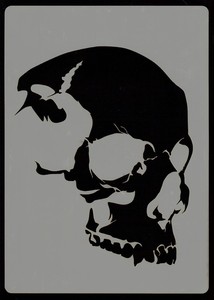 SKULL HEAD EVERYTHING AIRBRUSH STENCILS STENCIL 5