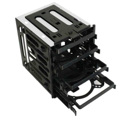 5.25" to 4x 3.5" SATA SAS Hard Drive HDD Cage Rack Caddy Slots Trays Bay N P7C3 - Afbeelding 1 van 5