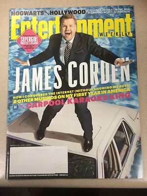 James Corden Car Pool Karaoke +Supergirl Entertainment Weekly 2016 English Music